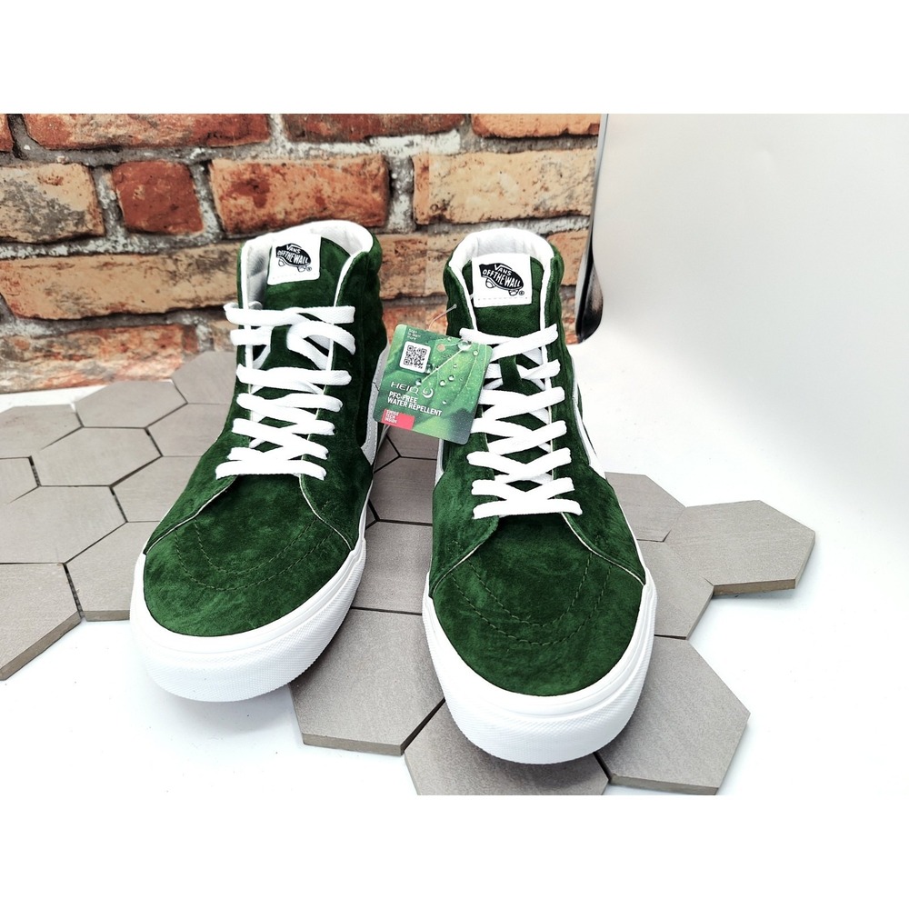 Vans Sk8-Hi‎ Pig Suede Douglas Fir Green Size US 9.5 Men's New VN0007NSBXU Rare - Picture 4 of 13